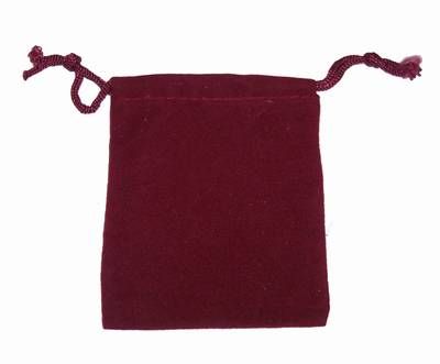 Saculet din material textil cu siret pentru inchidere