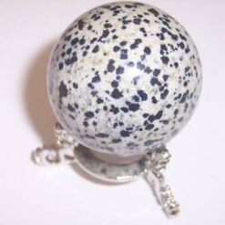 Sfera Feng Shui din jasp pe suport din metal