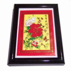 Tablou Feng Shui cu flori de bujor