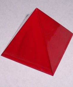 Piramida rosie - mata - din cristal optic
