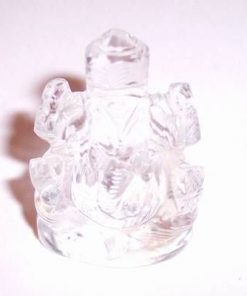 Zeul Ganesh din cristal de stanca - remediu Feng Shui