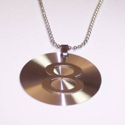 Pandantiv din inox, cu cifra 8 - remediu Feng Shui unisex
