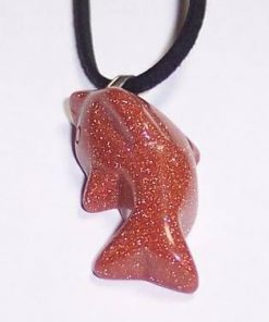 Delfinul norocos din piatra soarelui-talisman Feng Shui