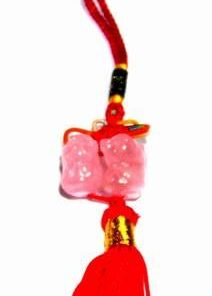 Canaf Feng Shui cu rate mandarine din cuart roz - steaua #4