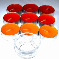 Set de 9 lumanari parfumate cu aroma de fructe exotice