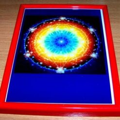 Mandala Feng Shui cu Steaua lui David si roata norocului