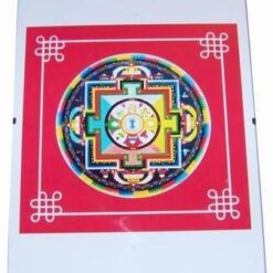 Mandala rosie cu nodul mistic