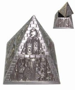 Piramida din antimoniu cu simboluri de protectie