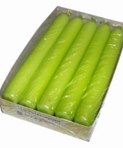 Set de 10 lumanari de culoare verde deschis