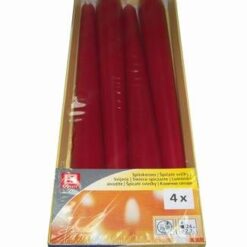 Set de patru lumanari rosii - pentru dragoste