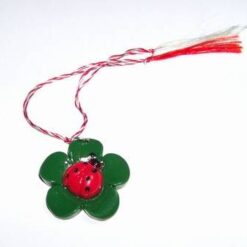 Martisor Feng Shui cu trifoiul norocos si gargarita