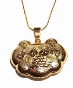 Amuleta unisex placata cu aur 14K - pentru succes speculativ
