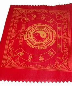 Pergament din matase cu Yin-Yang, Ba Gua si ideograme