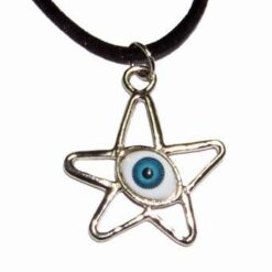 Pentagrama magica cu Ochiul lui Horus, din metal nobil
