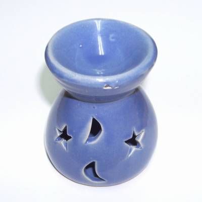 Vas din ceramica pentru aromaterapie - albastru