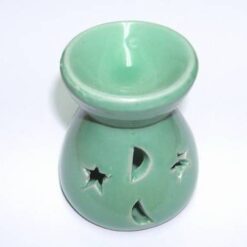 Vas din ceramica pentru aromaterapie - verde