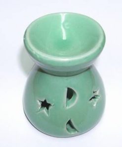 Vas din ceramica pentru aromaterapie - verde