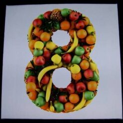 Tablou Feng Shui cu cifra 8 si fructe