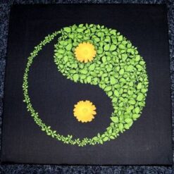 Tablou Feng Shui cu Yin-Yang si flori