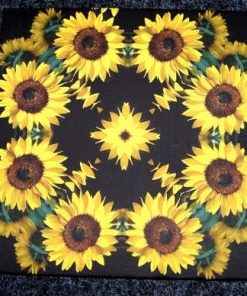 Tablou Feng Shui cu 8 flori de floarea soarelui