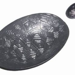 Vas ornamental cu carapacea testoasei - argintiu