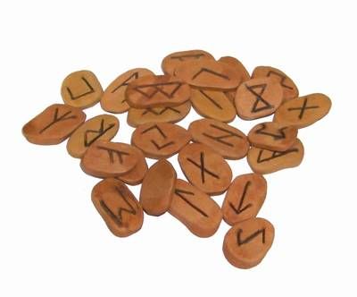 Set Feng Shui de divinatie prin rune din lemn