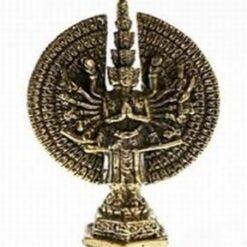 Buddha compasiunii - Chenrezig - ministatuie din alama