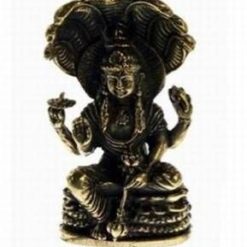 Zeul Shiva cu Sarpele Cosmic -mini-statuie din alama