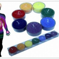 Set de 7 lumanari Feng Shui, tip pastila, cele 7 chakre