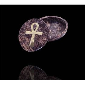 Casetuta din onix, ovala, cu Cheia Intelepciunii/Ankh Casetuta din onix, ovala, cu Cheia Intelepciunii/Ankh