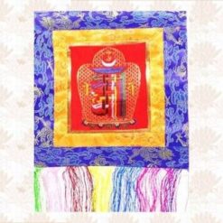Tablou Feng Shui / stampa cu Kalachakra din matase/ Stupa