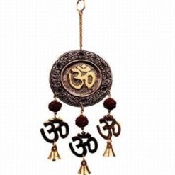 Clopotel Feng Shui cu Rudraksha si simbolul Tao/Om