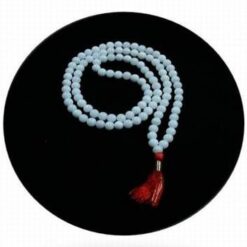 Colier Mala din cuart roz cu 108 perle