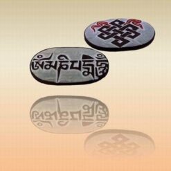 Piatra scultptata manual cu mantra Om Mani Pad Me Hum