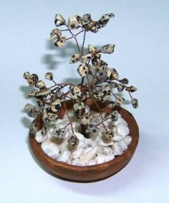 Copacel Feng Shui cu cristale de jasp dalmatian