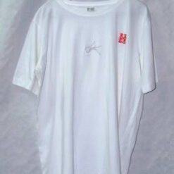 Tricou Feng Shui alb, din bumbac cu Steaua Norocului