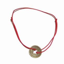 Bratara reglabila cu moneda Feng Shui - unisex