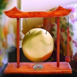 Gong Feng Shui din 9 metale nobile, in suport si moneda