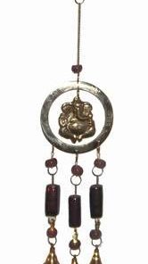 Clopotel Feng Shui din alama cu Ganesh