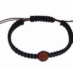 Bratara cu 1 Rudraksha cu 5 muchii - reglabila