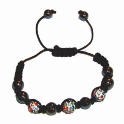 Bratara Shambala cu sfere multicolore - pentru chakre