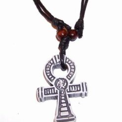 Cheia Intelepciunii - Ankh - pandantiv pe siret negru
