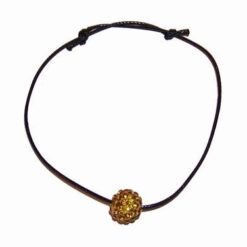Bratara Shambala cu sfera galbena - pentru protectie divina