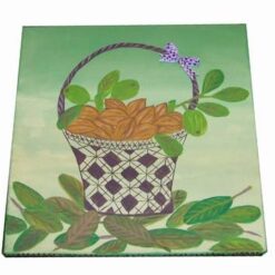 Tablou Feng Shui pictat manual - cos cu nuci