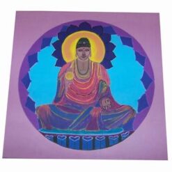 Mandala cu Buddha Tamaduitorul - pictata manual