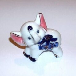 Elefant Feng Shui din portelan, pictat manual