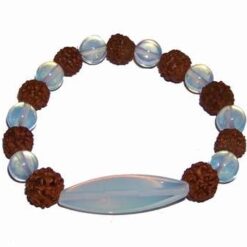 Bratara Dzi cu Rudraksha si opal