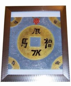 Tablou Feng Shui reprezentand moneda norocoasa - Metal