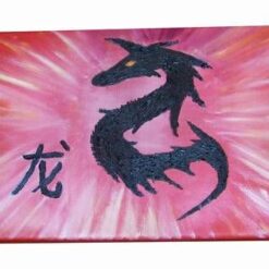 Tablou Feng Shui cu Dragonul Cerurilor, pictat manual