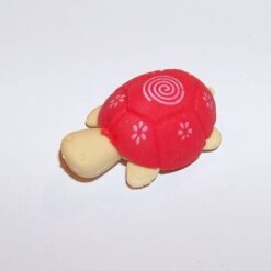 Broscuta testoasa din silicon, cu simbol Reiki - rosie